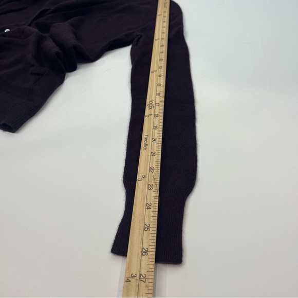 Banana Republic Purple V-Neck Cardigan Sweater Merino Wool & Cashmere Size XS - Picture 8 of 10